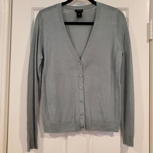 NWOT Ann Taylor Light Cadet Blue Cardigan Medium
